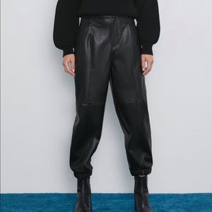 Zara Faux Leather Pants